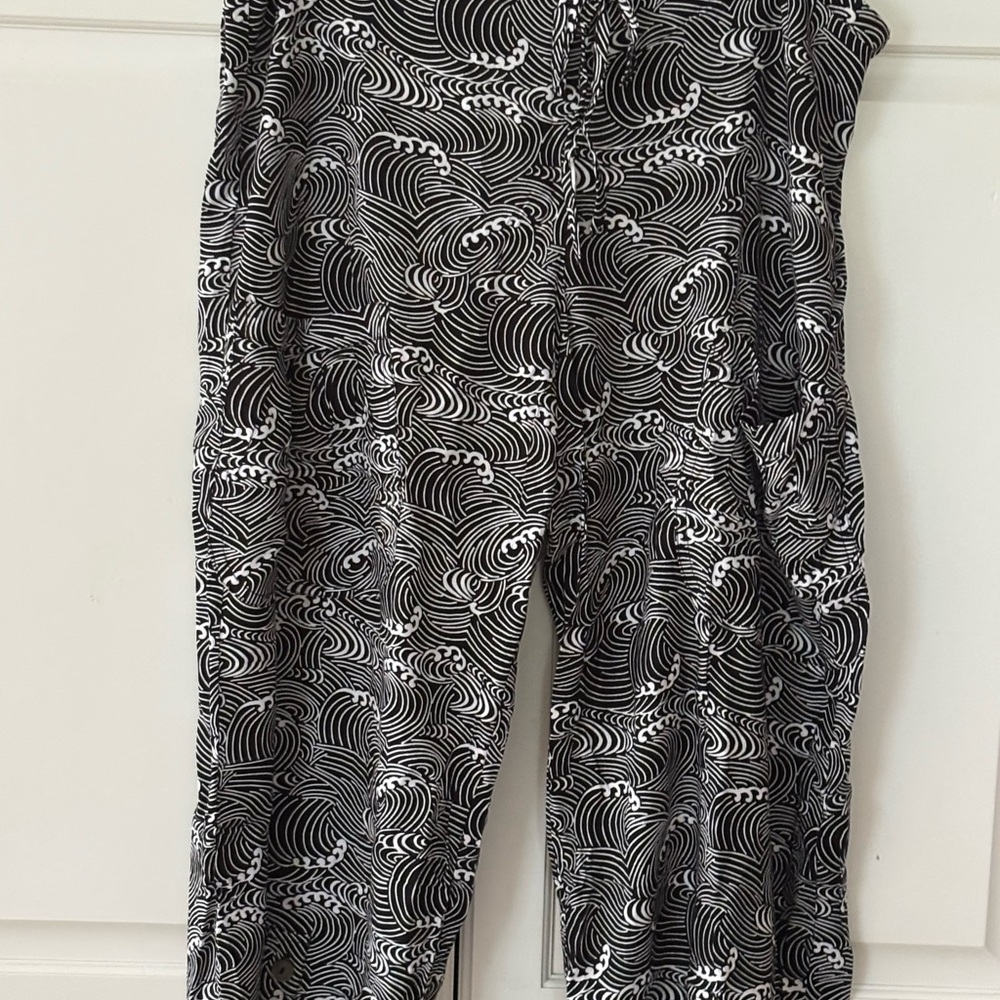 NWT Anna Ocean Tropical Elastic Waist‎ Breezy Pants L